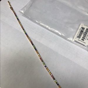 Baublebar Rainbow Tennis Bracelet 7” New